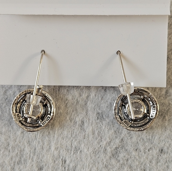 Noa Zuman Made in Israel Sterling Silver Zirconia Earrings - Picture 13 of 13